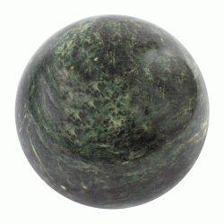 Шар 12,5 см змеевик темно-зеленый шабровский — 