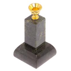 Подсвечник церковный &quot;Столбик&quot; нефрит — 