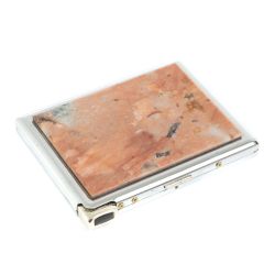 Портсигар на 10 сигарет с зажигалкой камень пегматит — 