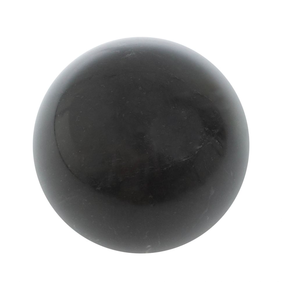 Шар из черного змеевика 5,5 см фото 1 — 