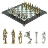 Шахматы подарочные "Галлы и Римляне" 36х36 см из мрамора и змеевика фото 1 — 