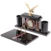 Письменный набор с часами "Орел" из родонита фото 2 — 