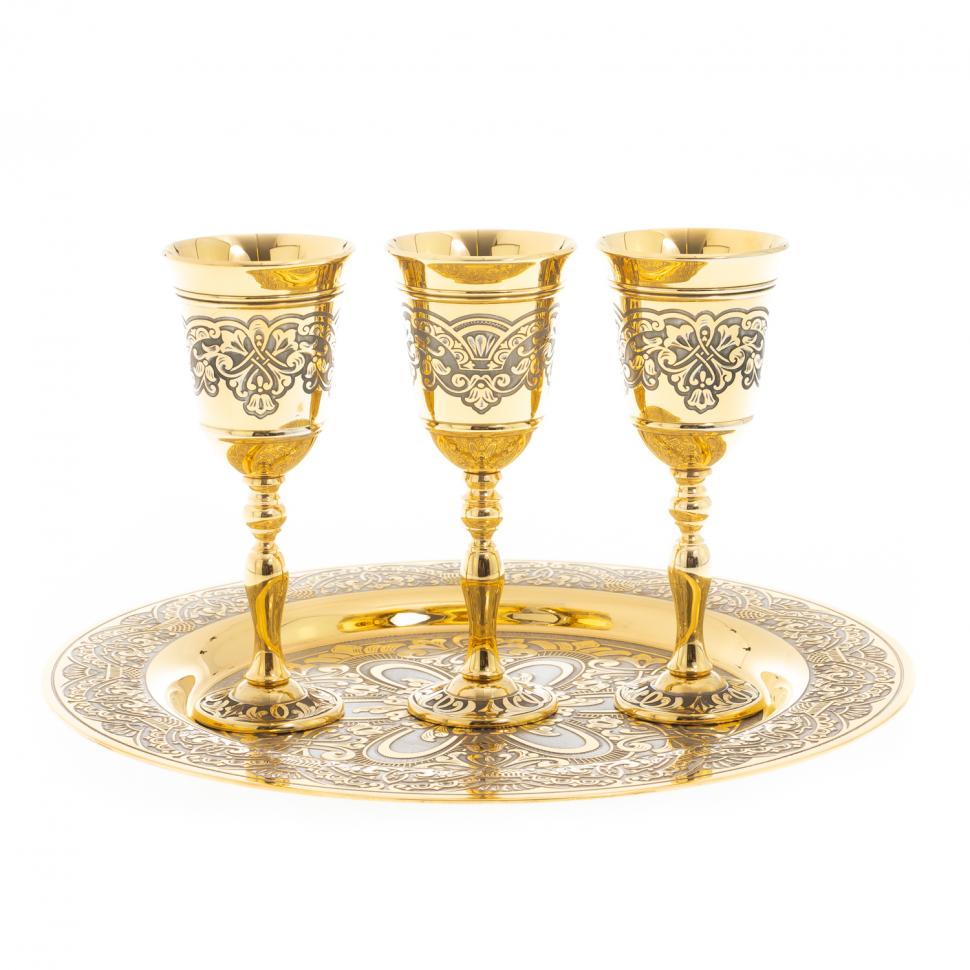 Набор рюмок на подносе "Изящный" 40 мл Златоуст фото 1 — 