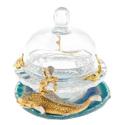 Икорница &quot;Дары моря&quot; камень агат — 