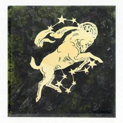 Магнит знак зодиака &quot;Козерог&quot; змеевик — 