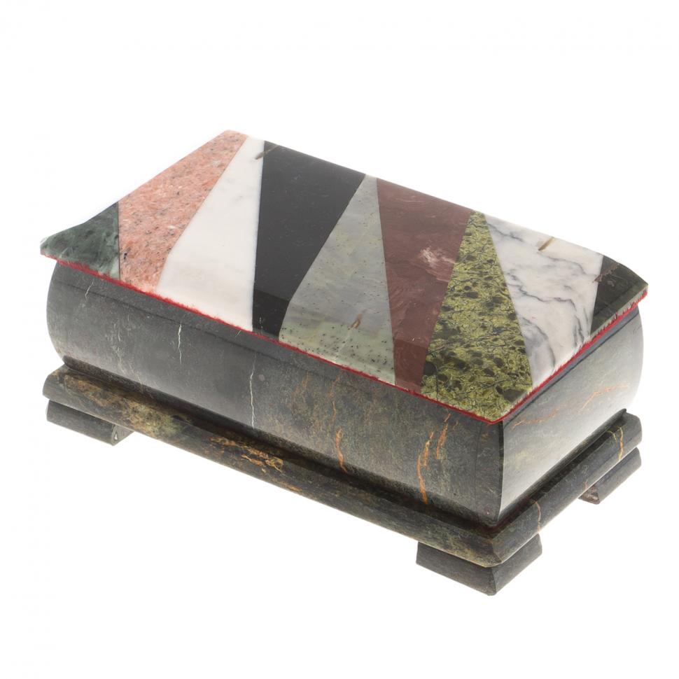 Шкатулка для денег "Купюрница" с мозаикой косой луч 19х9,5х8 см фото 1 — 