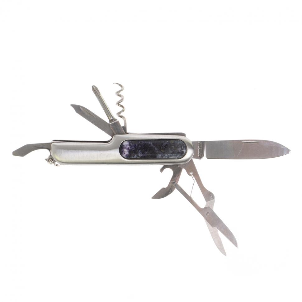Нож мультитул складной 7 в 1 с камнем гетчеллит фото 1 — 