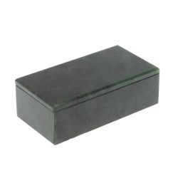 Шкатулка из нефрита 10х5,5х3,5 см — 