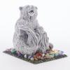Сувенир "Медведь играет на пне" из мрамолита фото 1 — 