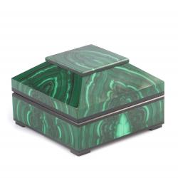 Малахитовый ларец &quot;Квадрат&quot; 8х8х5 см — 