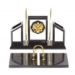 Письменный набор &quot;Герб России&quot; из мрамора — 