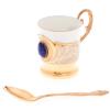 Кофейная чашка "Лазурит" фарфор 80 мл в подарочной упаковке Златоуст фото 1 — 