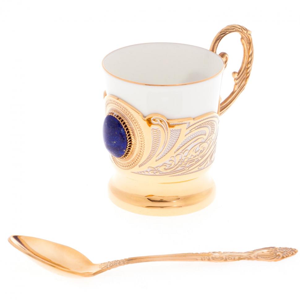 Кофейная чашка "Лазурит" фарфор 80 мл в подарочной упаковке Златоуст фото 1 — 