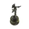 Статуэтка из бронзы "Мюнхаузен" на подставке из змеевика фото 2 — 