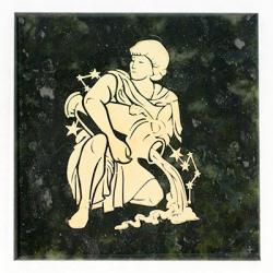 Магнит знак зодиака &quot;Водолей&quot; камень змеевик — 