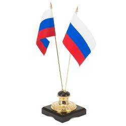 Подставка &quot;Два флага&quot; камень долерит — 