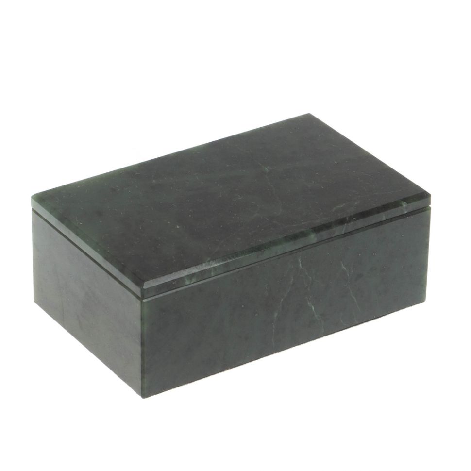 Шкатулка из нефрита 9х5,5х3,5 см фото 1 — 