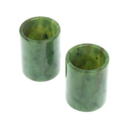 Подарочный набор 2 стопки из нефрита 3,5х3,5х4,5 см — 