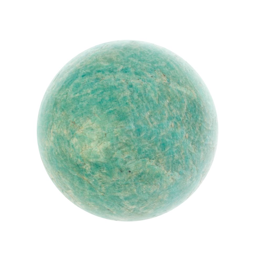 Шар из камня амазонит 8,5 см фото 1 — 