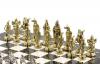 Настольные шахматы "Рыцари крестоносцы" доска 44х44 см из мрамора фото 4 — 