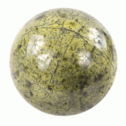 Шар из камня 8 см змеевик светло-зеленый — 