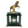 Часы из змеевика и бронзы "Конь с попоной" фото 1 — 