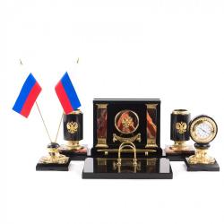 Настольный набор из яшмы &quot;Россия&quot; — 