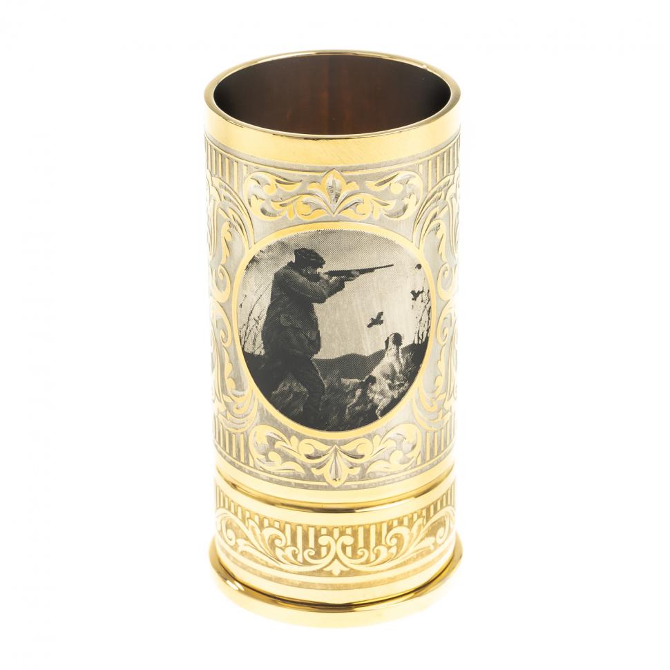 Стопка гильза "Охотник" 40 мл в подарочной упаковке Златоуст фото 1 — 