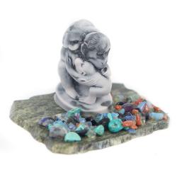 Сувенир &quot;Семейка обезьян&quot; из мрамолита — 