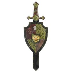 Настенный сувенир &quot;Щит и меч&quot; с Гербом РФ — 