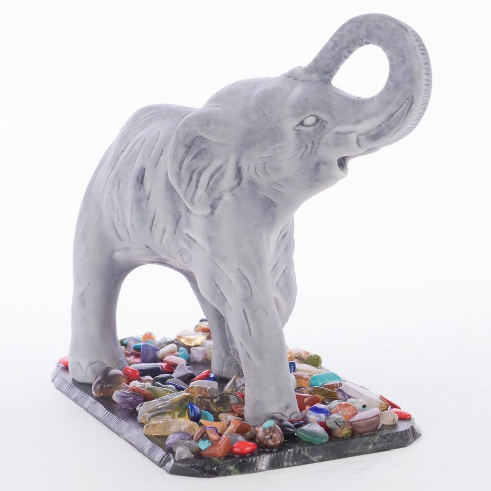 Сувенир "Слон большой №2" из мрамолита фото 1 — 