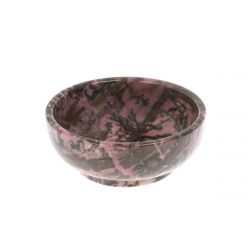 Пиала из камня родонит 8,5х8,5х3,5 см — 