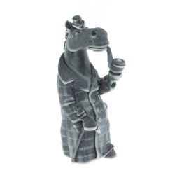 Статуэтка &quot;Конь в пальто с трубкой&quot; из мрамолита — 