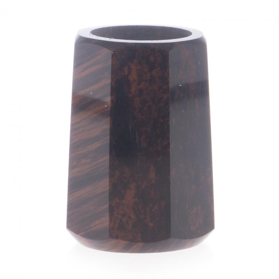 Подсвечник из обсидиана со свечой 6х6х8,5 см фото 1 — 