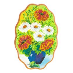 Картина с рисунком из камня &quot;Летний букет&quot; 29х19 см — 