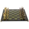 Шахматы сувенирные "Богатыри" змеевик доска 44х44 см фото 2 — 