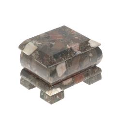 Шкатулка из конгломерата 9х6,5х6 см — 