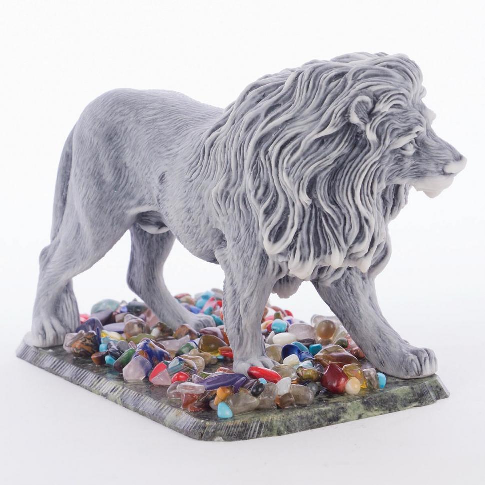 Сувенир "Лев большой" из мрамолита фото 1 — 