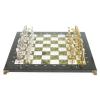 Шахматы "Древний Египет" доска 40х40 см мрамор змеевик фото 2 — 