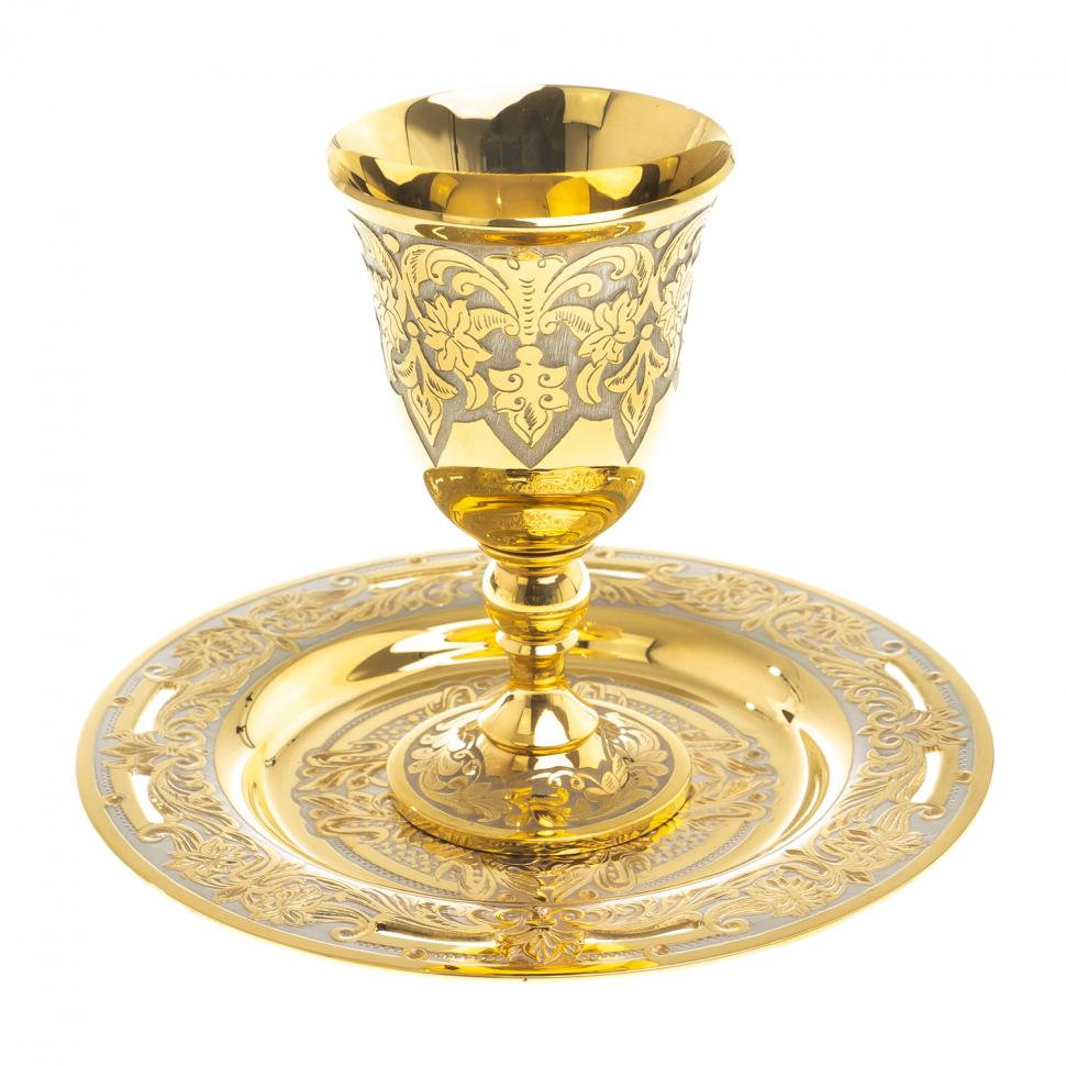 Водочный набор "На посошок" рюмка и тарелка Златоуст фото 1 — 