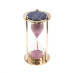Песочные часы с лазуритом в деревянной коробке — 
