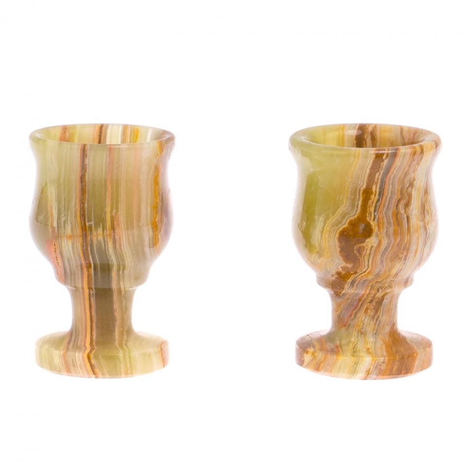 Набор рюмок из оникса 20 мл 3,8х6 см 2 шт в коробке (1,5х2,5) фото 1 — 