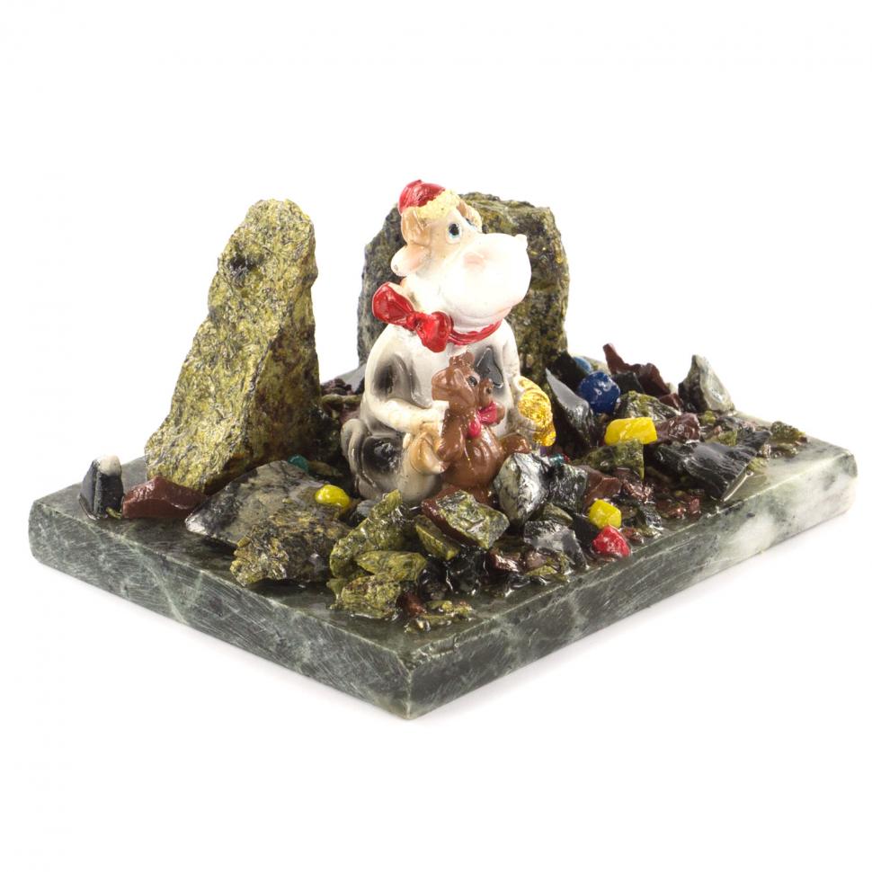 Сувенир символ года Бычок с мишкой фото 1 — 