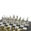 Шахматы "Великая Отечественная война" доска 40х40 см мрамор змеевик фото 4 — 
