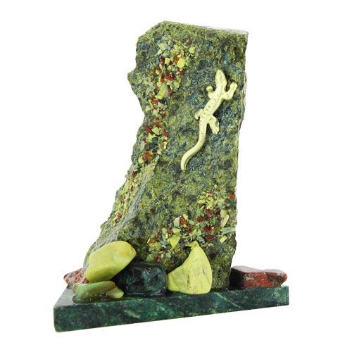 Сувенир из камня змеевик "Скала" большая фото 1 — 