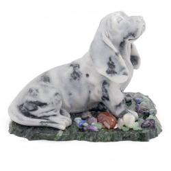 Сувенир &quot;Бассет&quot; из мрамолита — 