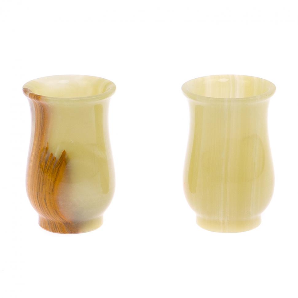 Набор стаканов из оникса 150 мл 6,2х9,7 см 2 шт в коробке (2,5х4) фото 1 — 