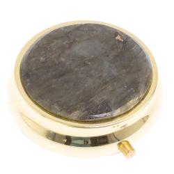 Таблетница на 3 отсека камень лабрадор цвет золото — 