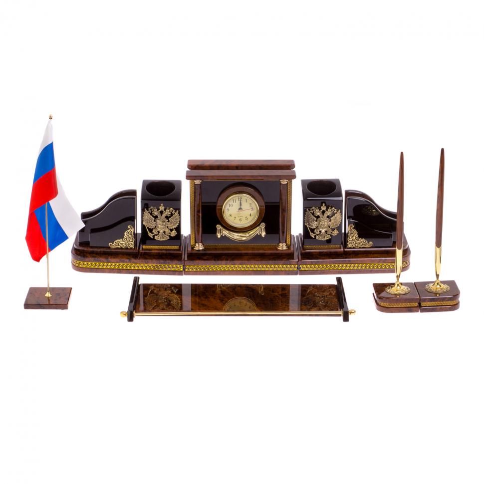 Настольный набор руководителя "Версаль" обсидиан фото 1 — 