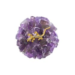 Магнит &quot;Аметист&quot; с ящерицей 5х5х1 см — 